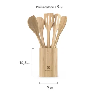 Kit de Utensílios de Bambu Electrolux com 6 peças