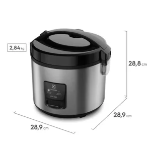 Panela de Arroz Elétrica Electrolux 3,5L Efficient 2 em 1 por Rita Lobo Cor Inox - 220V