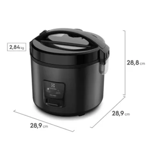 Panela de Arroz Elétrica Electrolux 3,5L Efficient Visor Glass por Rita Lobo Cor Preta - 220V