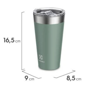 Copo Térmico Electrolux 560ml Verde Sense com Tampa Hermética
