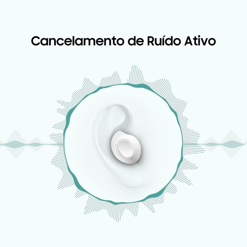 Fone de ouvido sem fio Samsung Galaxy Buds Fe Branco - Imagem 8