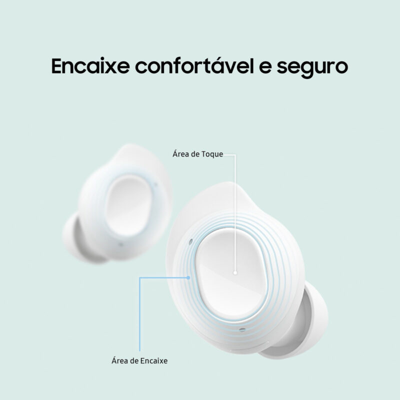 Fone de ouvido sem fio Samsung Galaxy Buds Fe Branco - Imagem 5